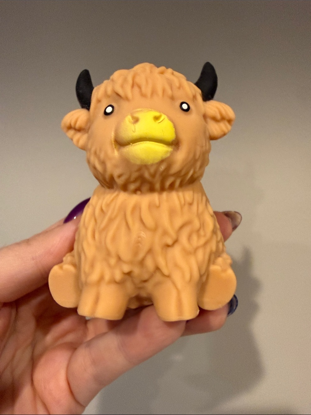 3” Light Brown Highland Cow Squish